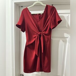 Maroon Mini Dress Impeccable Pig Size M